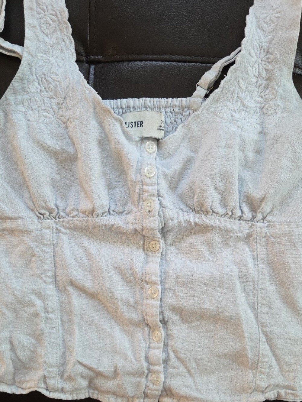 Hollister Light Blue  Button Front Camisole